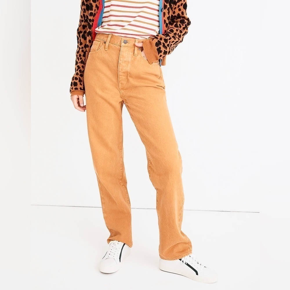 Madewell x Kule Relaxed Dadjean: Garment-Dyed Edition Ochre 24